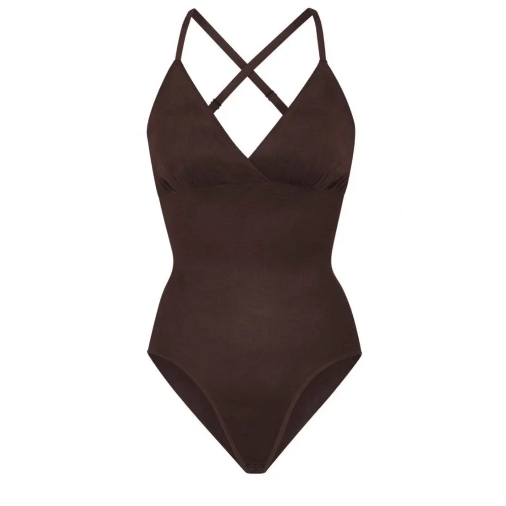 Skims Simply Bare Brief Bodysuit with Snaps - NEW - Jasper - 3XL